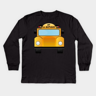 school bus Kids Long Sleeve T-Shirt